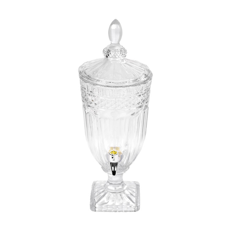 House of Hampton® 0.8 Gallon Glass Beverage Dispenser With Lid And